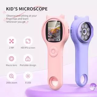 Compact Handheld Microscope for Kids - Ideal Educational Tool for Budding Scientists and Engaging Hands-on Learning Experiences