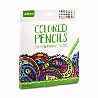 Explore diverse creativity with 50 Crayola Colored Pencils, perfect for adult coloring and enhancing art education with vibrant, long-lasting hues.