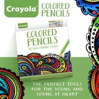 Crayola Colored Pencils Pack for Adults: Enhance Art Projects and Coloring Books with Vibrant Colors, Ideal for Arts Education and Creative Expression.