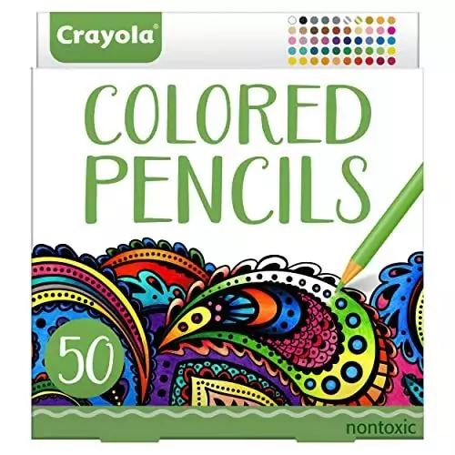 High-Quality Crayola Colored Pencils for Adult Coloring - Enhance Your Artistic Experience with Vivid Colors for Creative Projects and Designs