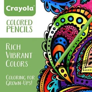 Enhance your art with Crayola's 50ct Premium Colored Pencils. Ideal for adult coloring books, these vibrant hues are perfect for arts and education.