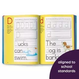 Engage Preschoolers with a 256-Page Workbook Packed with Math and Language Arts Activities, Perfect for Early Childhood Educational Development.