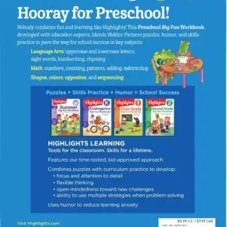 Preschool Learning Workbook: 256 Pages Packed with Math and Language Arts Activities for Kids - Engaging and Colorful Educational Resource