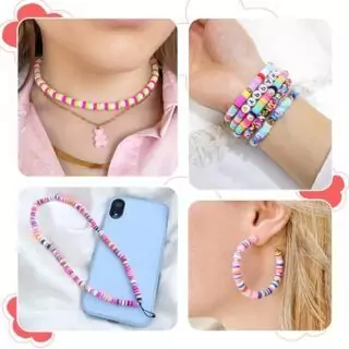 Polymer Beads Bracelet Kit offering 30,000 pieces in 192 vibrant colors, perfect for DIY crafting projects and educational activities.