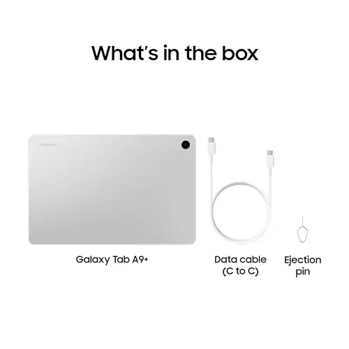 Samsung Galaxy Tab A9 Plus is an 11-inch educator tablet featuring 64GB storage and quad speakers, ideal for enhancing classroom learning experiences.