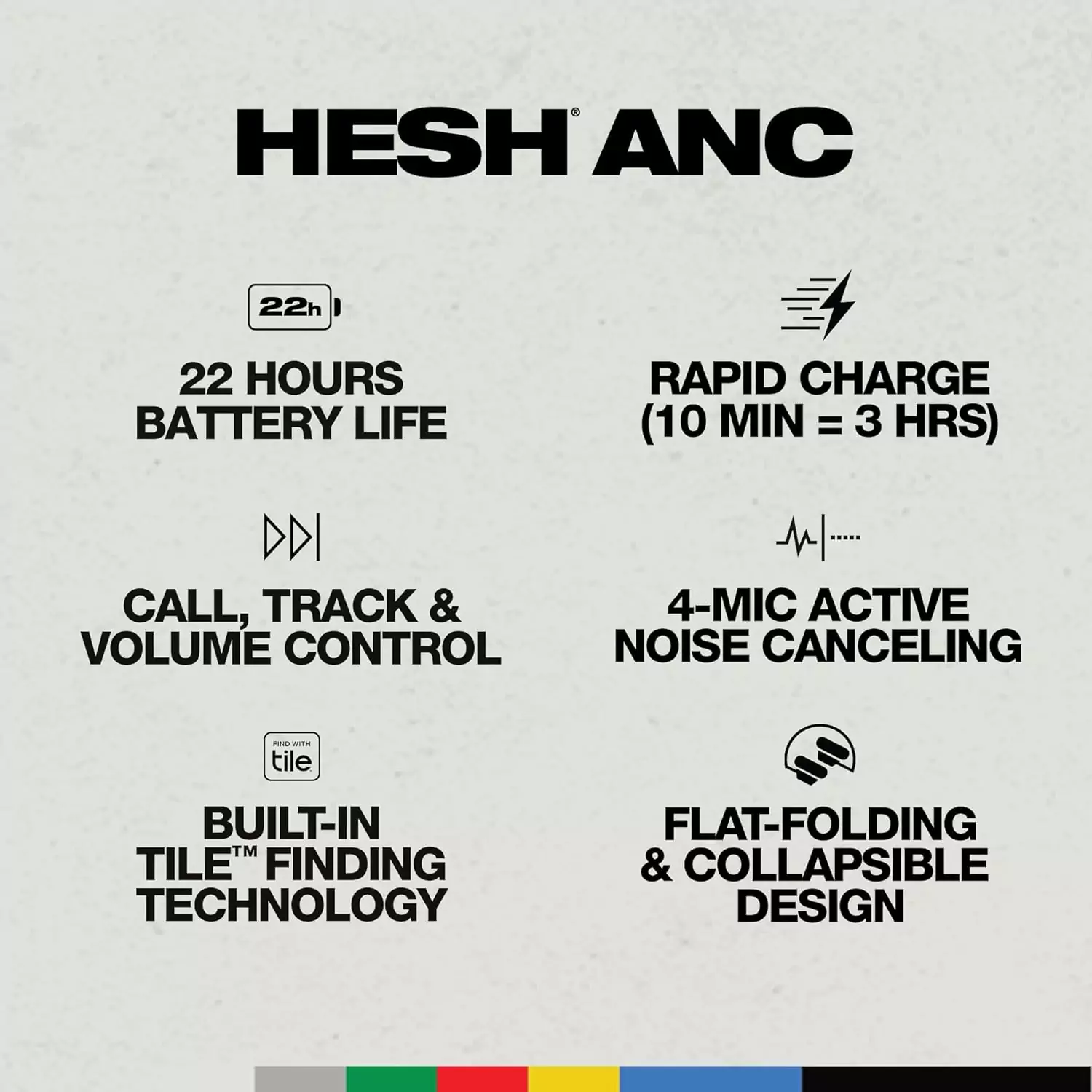 Skullcandy Hesh ANC Headphones: Bluetooth, Over-Ear Design, 22-Hour Battery. Perfect Audio Solution for Educators Seeking Quality and Comfort.