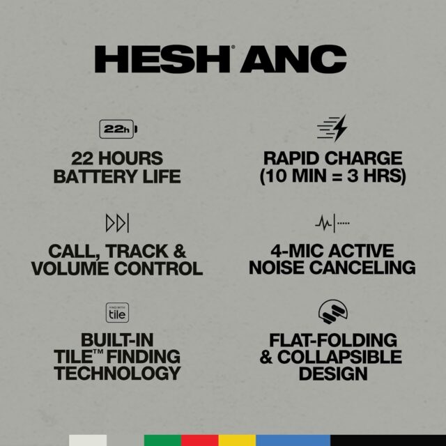 Skullcandy Hesh ANC Wireless Headphones offer educators a 22-hour battery life and a built-in microphone, ensuring clear communication and long-lasting use.