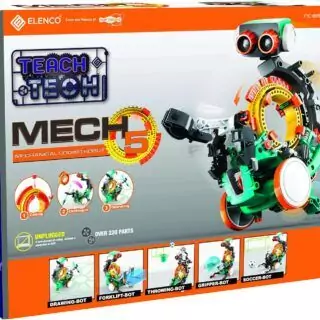 Explore the Snap Circuits Teach Tech Mech 5, a STEM learning toy. Enhance kids' skills with this mechanical coding robot for educational play.