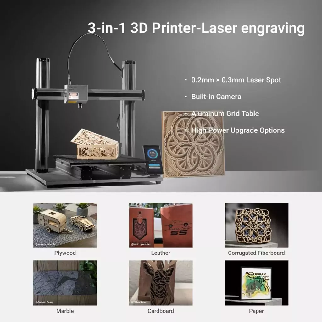 Snapmaker 2.0 A350T is an all-in-one 3D printer, laser engraver, and CNC machine, ideal for seamless integration into educational settings.