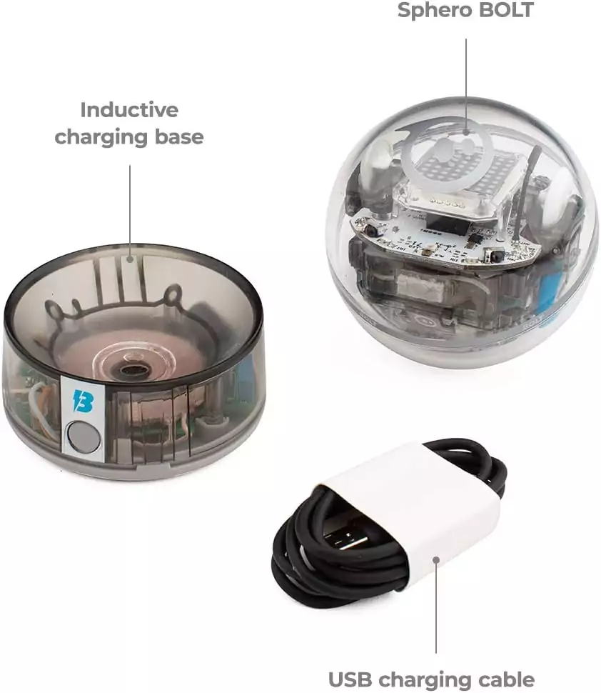 Explore Sphero BOLT, a dynamic coding robot ball ideal for creative learning and versatile programming, designed for children aged 8 and above.