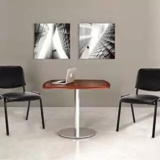 Stackable classroom chairs set ideal for office and meeting rooms, featuring a durable PU leather design for enhanced comfort and flexibility.