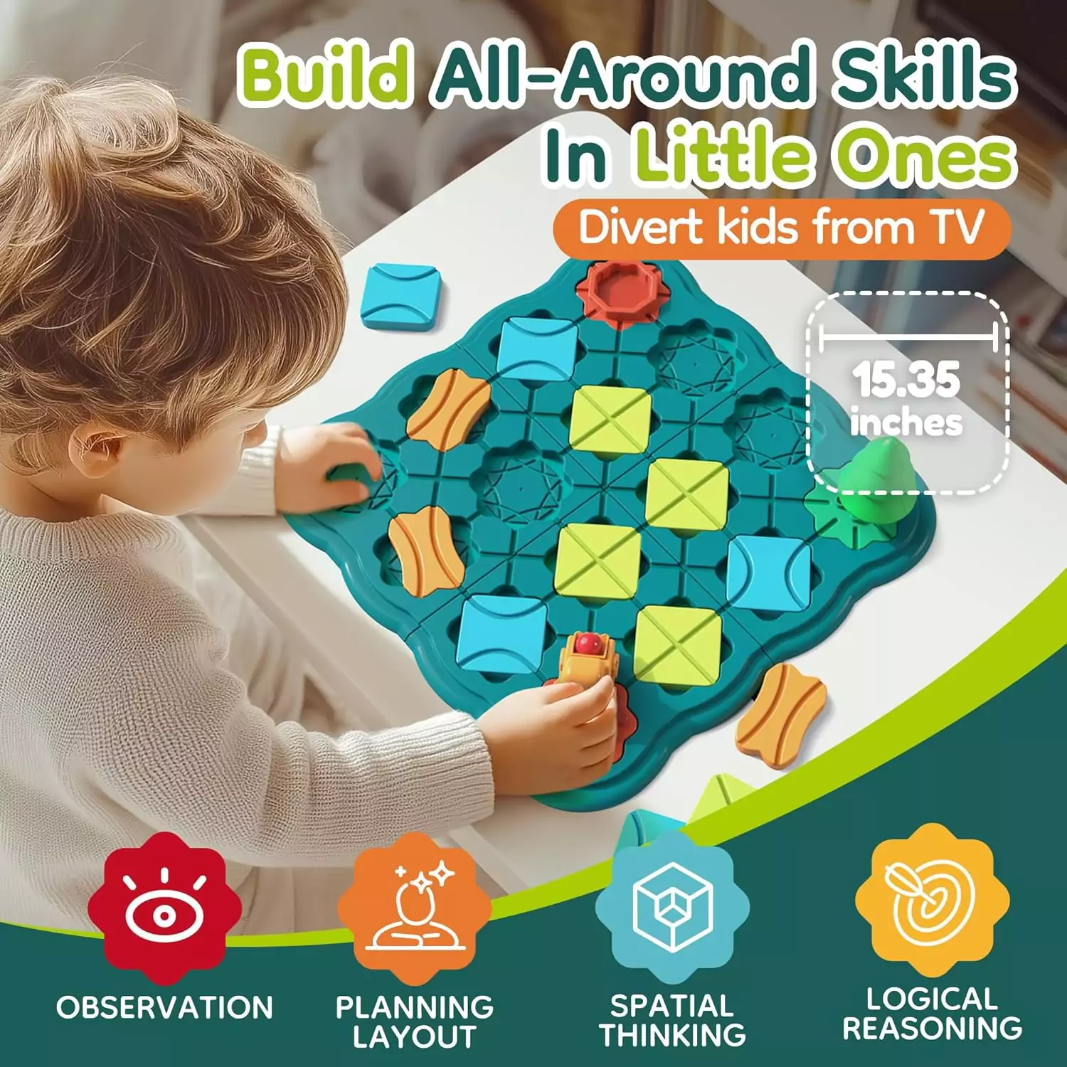STEM Educational Toys: Logic Road Builder Puzzles for Kids Ages 4-7 – Engaging Brain Teasers to Enhance Problem-Solving Skills in Children’s Playroom.