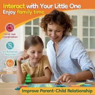 Enhance critical thinking with STEM educational toys: Logic Road Builder puzzles and brain teasers, specially designed for kids aged 4-7.