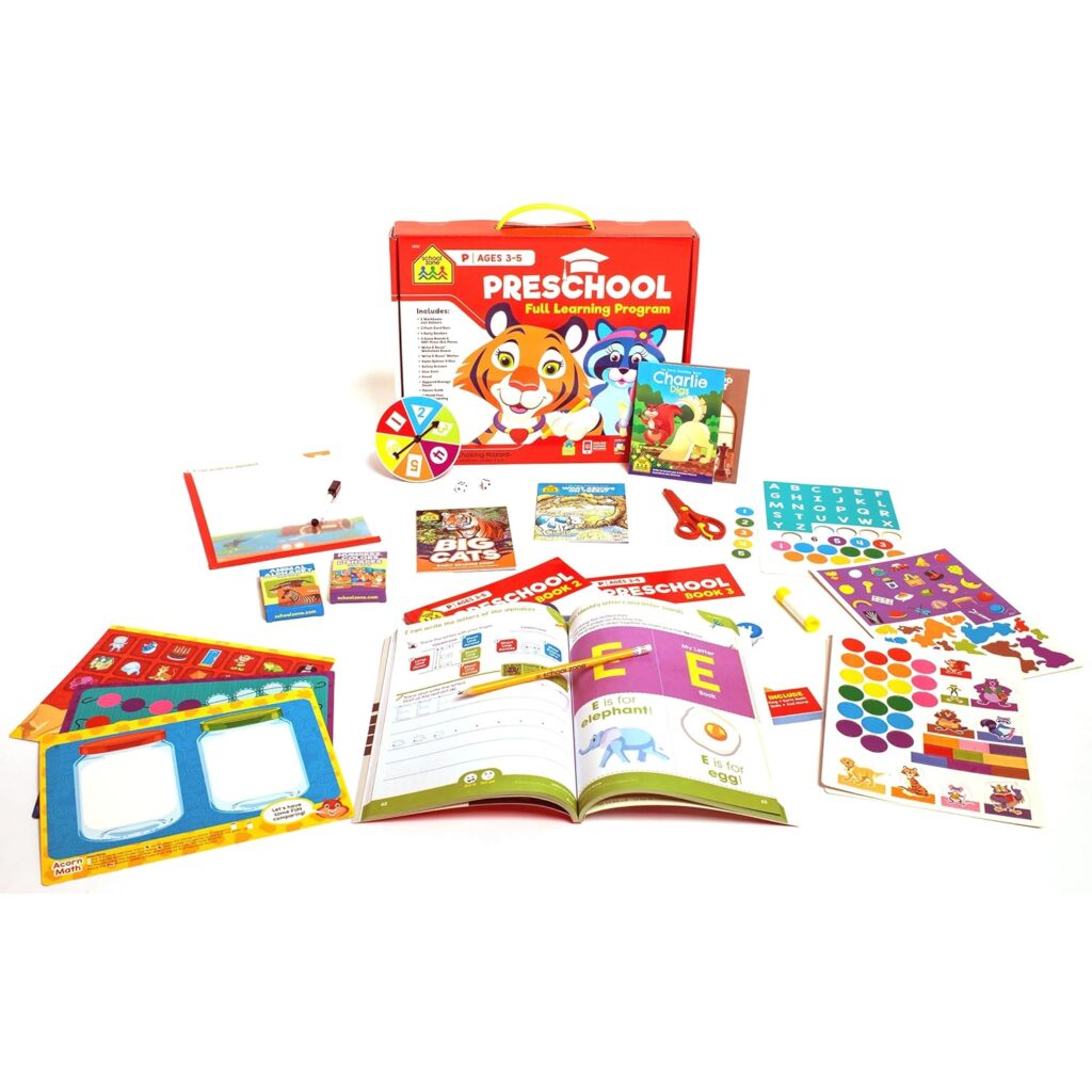 Enhance early education with a STEM preschool learning set, featuring comprehensive workbooks and flashcards for foundational skill development.