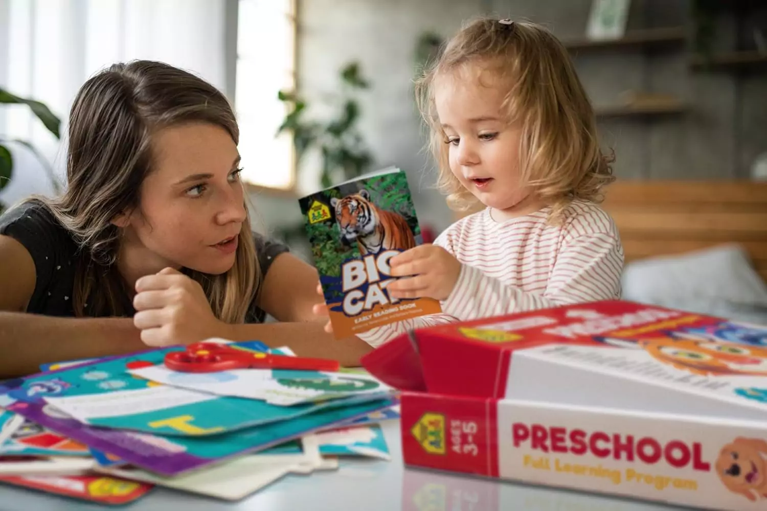 STEM Preschool Learning Kit: Enhance early education with workbooks, flash cards, and colored pencils. Perfect for inspiring young learners through science and creativity.