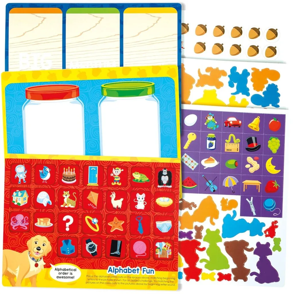 STEM Preschool Learning Set: Interactive Workbooks & Flash Cards for Enhancing Early Education Skills and sparking Young Minds’ Interest in Science & Math