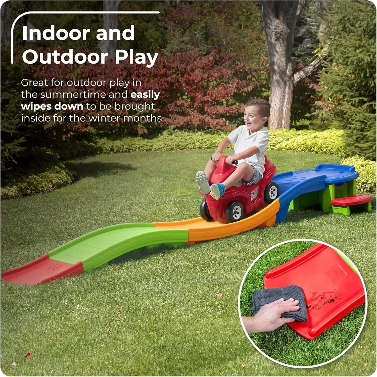 Indoor Outdoor Toddler Roller Coaster Push Car: Ideal for Fun Playtime, Encouraging Physical Activity and Imaginative Play for Young Children