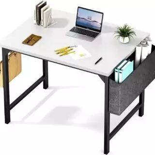 Compact 32-Inch Desk by SweetCrispy, ideal for classrooms and office study spaces, offering a sleek and efficient design for optimal workspace organization.