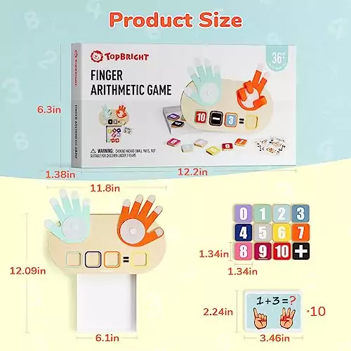 Vibrant Math Learning Toys for Toddlers - Enhance Early Education with a Finger Counting Tool for Engaging and Fun Homeschool Activities