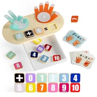 Engaging Finger Counting Math Toys for Toddlers: Colorful Numbers for Early Homeschool Education to Enhance Basic Numeracy Skills