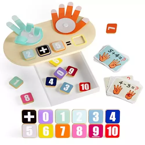 Engaging Finger Counting Math Toys for Toddlers: Colorful Numbers for Early Homeschool Education to Enhance Basic Numeracy Skills