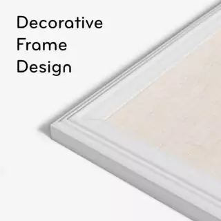 Farmhouse Linen Message Board with Rustic White Frame ideal for Teachers' Classroom Display, offering a stylish and functional decor element.