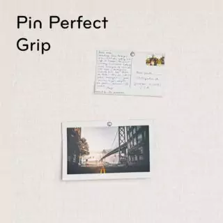 Farmhouse-style linen message board featuring a rustic white frame, perfect for enhancing classroom displays and organizing notes efficiently.