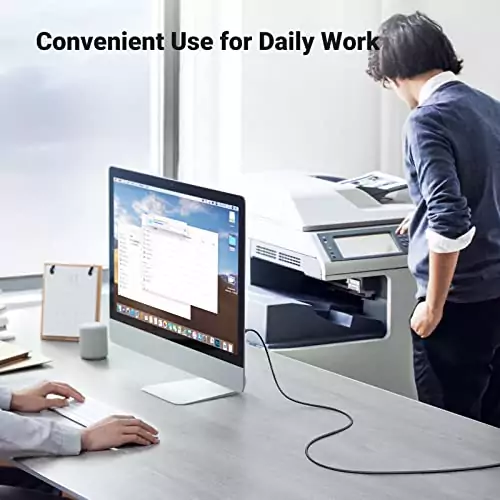 Ugreen 5ft High Speed USB A to B Printer Cable for HP, Canon, Brother, Epson, perfect for educators seeking reliable connectivity solutions.