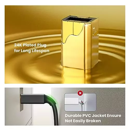 UGREEN 5ft High-Speed USB Printer Cable optimal for teachers, supports HP, Canon, Brother, Epson printers, ideal for efficient teaching environments.