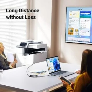 5ft High-Speed USB A to B Printer Cable for Educators - Ideal for HP, Canon, Brother, Epson Printers, Ensures Reliable and Fast Connectivity