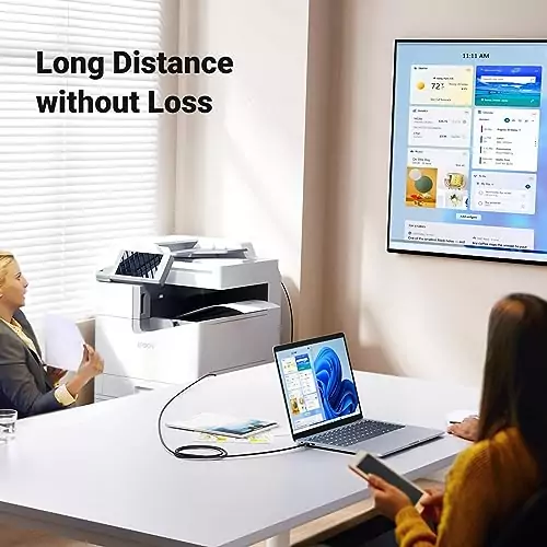 5ft High-Speed USB A to B Printer Cable for Educators - Ideal for HP, Canon, Brother, Epson Printers, Ensures Reliable and Fast Connectivity