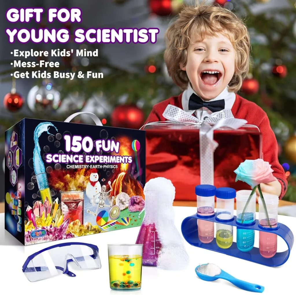 Explore the Unglinga Science Kits with 150 chemistry experiments, perfect for inspiring creative STEM learning and boosting young scientists' curiosity.