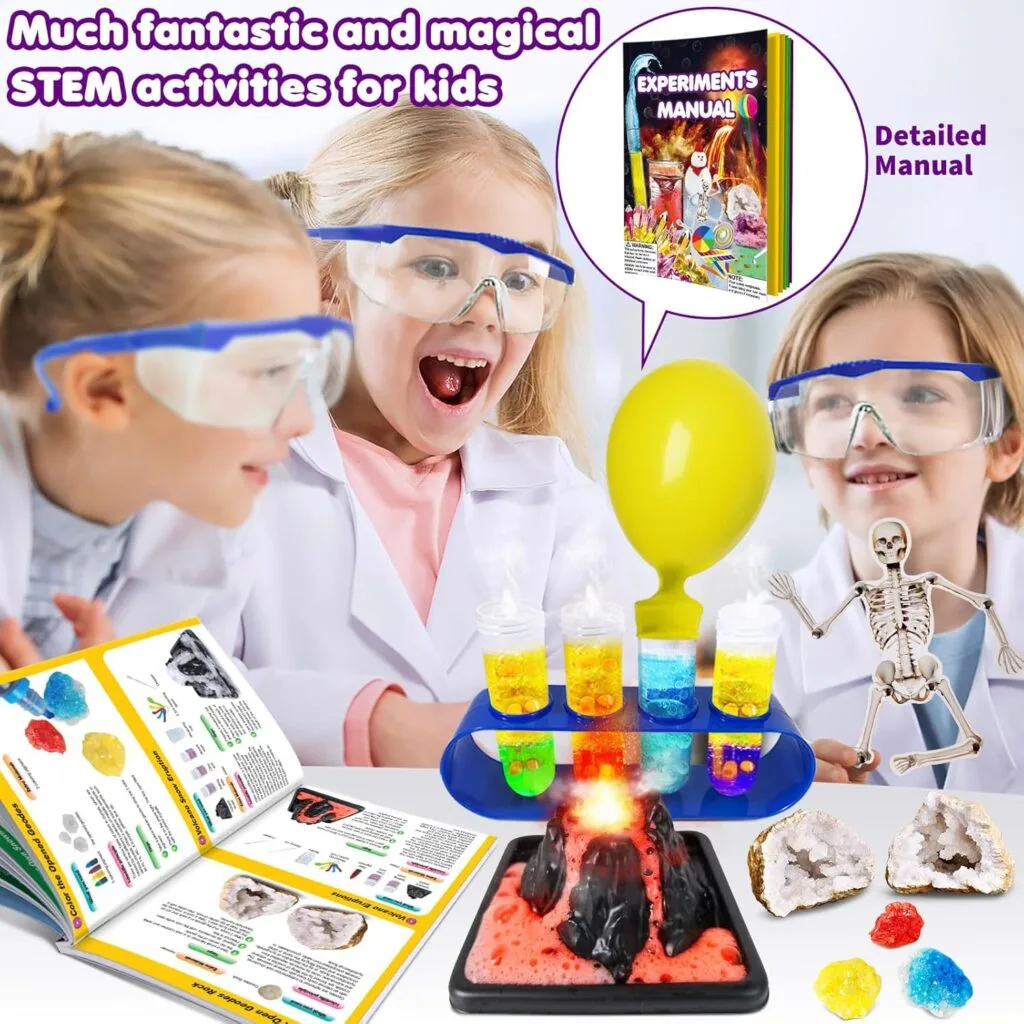 Innovative STEM Kit for Kids: Spark curiosity with hands-on chemistry experiments. Ideal educational gift for young scientists exploring the world of STEM.