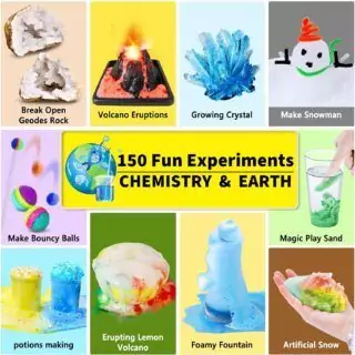 Unglinga Science Kits: 150 Chemistry Experiments, Ideal STEM Gifts for Kids and Educators, Promoting Hands-On Learning and Educational Fun