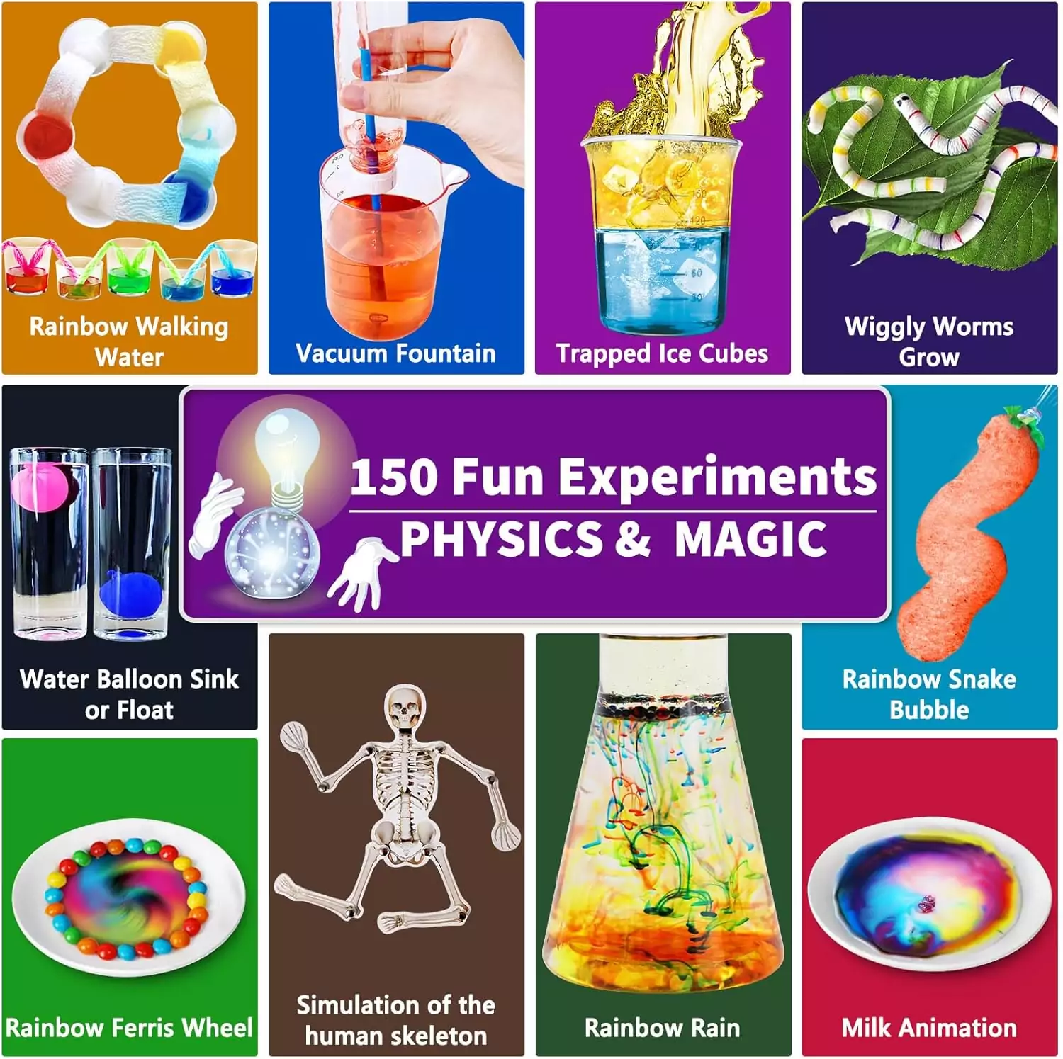 Unglinga Science Kits for Kids offer 150 exciting chemistry experiments designed to enhance STEM learning, spark curiosity, and inspire young scientists.