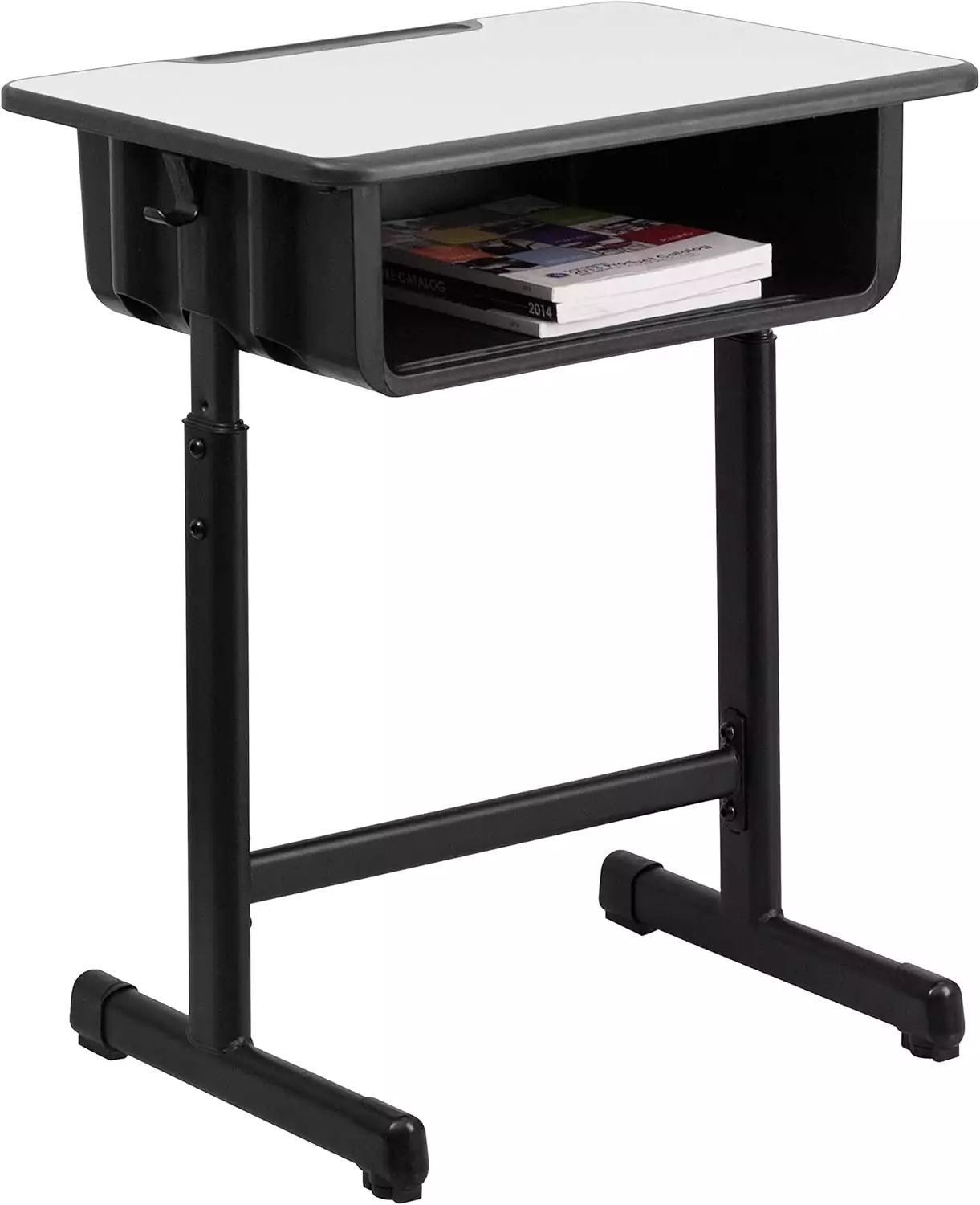 Versatile height-adjustable student desk ideal for both modern classrooms and remote learning, promoting ergonomic comfort and adaptability.