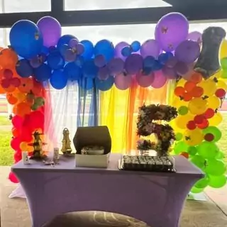 Vibrant curtains add a playful touch to classrooms and nurseries, enhancing the space with a lively backdrop perfect for creative and educational settings.