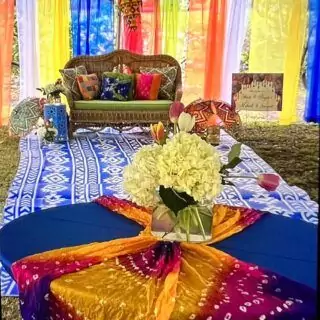 Colorful sheer curtains for classrooms, playrooms, and nurseries, featuring a vibrant rainbow design to enhance the space with playful charm.