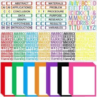 Colorful Self-Adhesive Boards for Science Fair Projects - Enhance Education Displays with a Set of 43 Presentation Boards Ideal for Exhibits