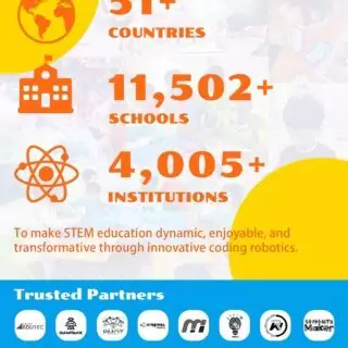 WhalesBot B3 Pro Coding Robot Kit: 24-in-1 STEM Educational Toy with 99 Pieces, Perfect for Engaging Kids in Creative and Fun Classroom Learning.