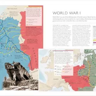 Illustrated world history map designed for educators and students, showcasing key historical events and geographical insights for learning enhancement.