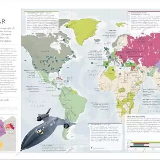 World History Illustrated Map offers educators and students an in-depth exploration tool, highlighting key historical events and global developments.