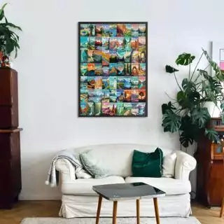 Explore the stunning Zion National Park with this 1000-piece puzzle, perfect for educators and travel enthusiasts seeking a unique learning experience.