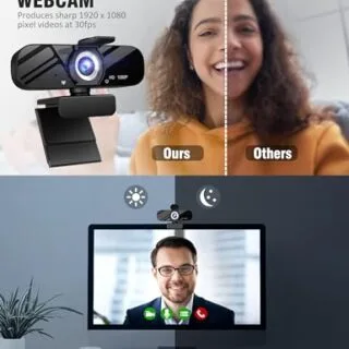 Optimize your online teaching with a 1080p HD webcam, built-in microphone, and adjustable tripod for enhanced clarity and audio quality.
