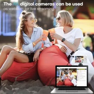 48MP 4K UHD camera with 16X zoom and 32GB card, designed for educators and content creators seeking high-quality video and photo capabilities.