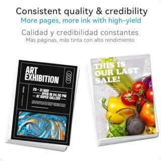 Educators Pack: Black Ink Cartridge compatible with HP Envy Photo Printers 7855, 7858, 7155, 6255, 6200 for high-quality printing.