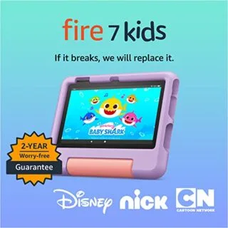 Top Selling 7-Inch Fire Kids Tablet Designed for Ages 3-7: Ideal for Playful Learning on Amazon, Offering Educational Apps and Durable Design