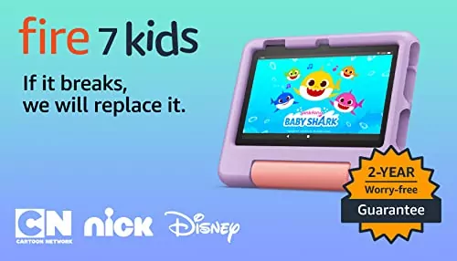Top-rated 7-inch Fire Kids Tablet for ages 3-7, available on Amazon, featuring a vibrant display and interactive learning mode. Perfect educational tool.