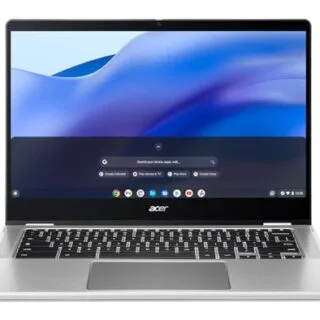 Acer Chromebook Spin 514, 14-inch FHD touchscreen, features AMD Ryzen 5 processor, ideal for education and multitasking with high-performance capability.