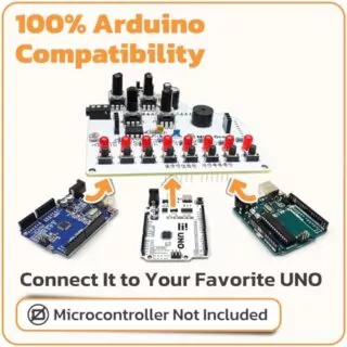 DIY Mini Grand Piano Soldering Kit: Assemble your own programmable music shield for Arduino, perfect for educators and electronics enthusiasts.